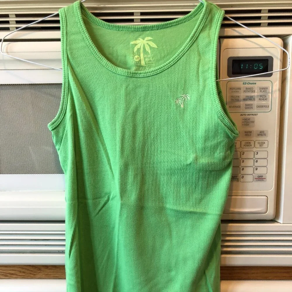 Gap Girls Sleeveless Stretch Wear it Wash it Love it T Shirt Lime Green XXL